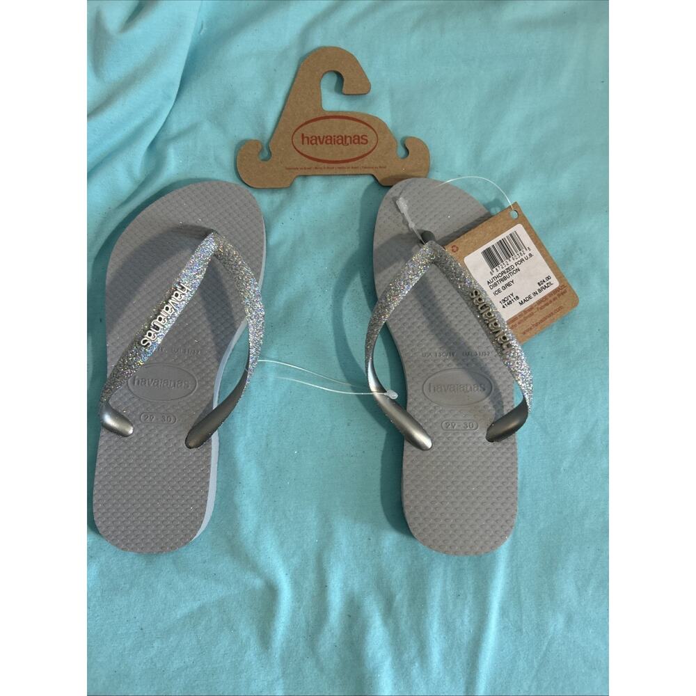 Havaianas 13C/1Y Ice Gray NWT Kids Flip Flops
